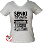 nagymama póló tökéletes szürke