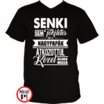 nagypapa póló tökéletes fekete