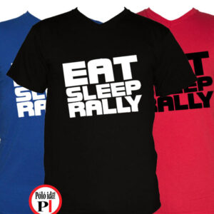 rally póló eat sleep
