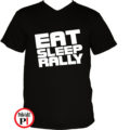 rally póló eat sleep fekete