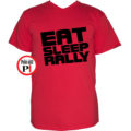 rally póló eat sleep piros