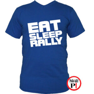 rally póló eat sleep kék