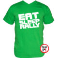 rally póló eat sleep zöld