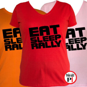 rally póló eat sleep női
