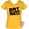 rally póló eat sleep női citrom