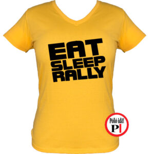 rally póló eat sleep női citrom