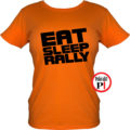 rally póló eat sleep női narancs