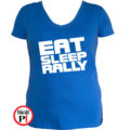 rally póló eat sleep női kék