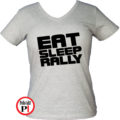 rally póló eat sleep női szürke
