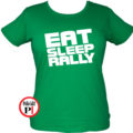 rally póló eat sleep női zöld
