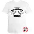 rally póló jóképű fehér