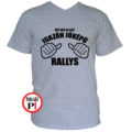 rally póló jóképű szürke