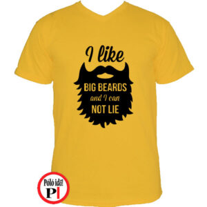szakáll póló big beard citrom