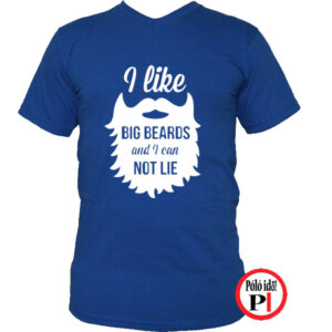 szakáll póló big beard kék