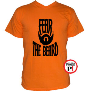 szakáll póló fear the beard narancs