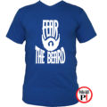 szakáll póló fear the beard kék