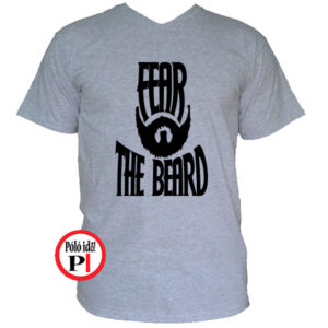szakáll póló fear the beard szürke