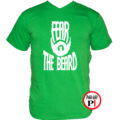szakáll póló fear the beard zöld