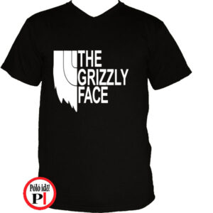 szakáll póló grizly face fekete