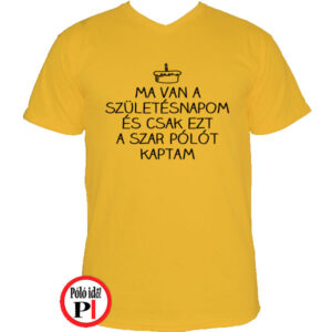 szülinap póló szar citrom