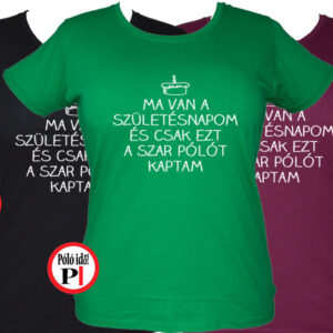 szülinap póló szar női