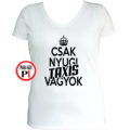 taxi póló csak nyugi fehér