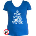 taxi póló csak nyugi kék