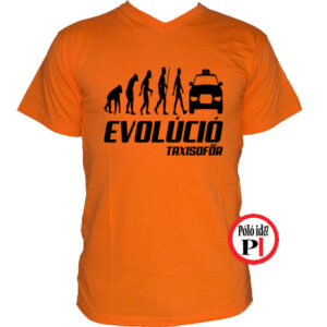 taxi póló taxi evolúció narancs