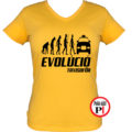 taxi póló taxi evolúció női citrom