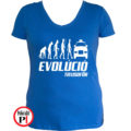 taxi póló taxi evolúció női kék