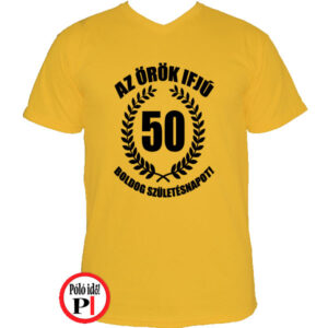 vicces póló örök ifjú 50 citrom