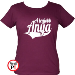 anya póló simple burgundi