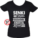 busz póló tökéletes női fekete