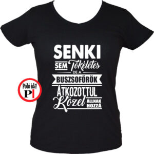 busz póló tökéletes női fekete