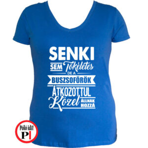 busz póló tökéletes női kék