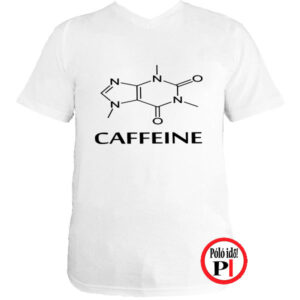 kávé póló caffeine fehér