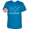 kávé póló caffeine vkék