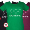 kávé póló caffeine női