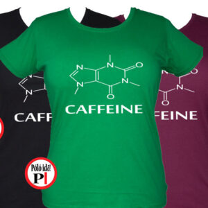 kávé póló caffeine női