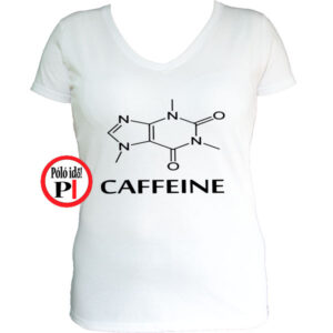 kávé póló caffeine női fehér