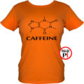 kávé póló caffeine női narancs