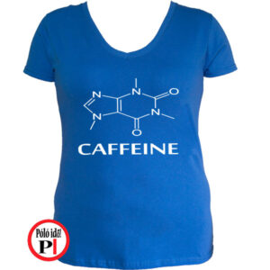 kávé póló caffeine női kék