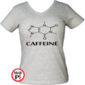 kávé póló caffeine női szürke