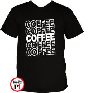 kávé póló coffee fekete