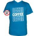 kávé póló coffee vkék