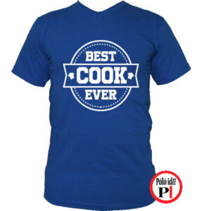 szakács póló best cook ever kék