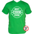 szakács póló best cook ever zöld