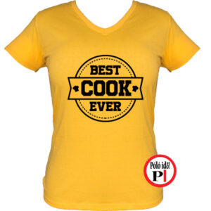 szakács póló best cook ever női citrom