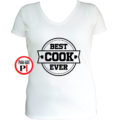 szakács póló best cook ever női fehér