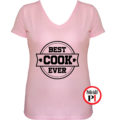 szakács póló best cook ever női pink